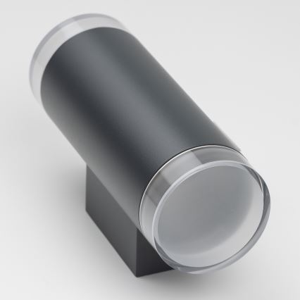 Brilagi - Iluminação de parede exterior MATERA 2xGU10/30W/230V antracite IP54