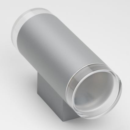 Brilagi - Iluminação de parede exterior MATERA 2xGU10/30W/230V cinzento IP54