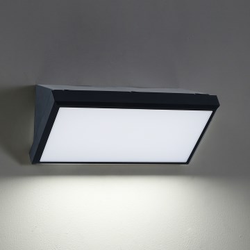Brilagi - Iluminação de parede exterior TRIANGLE 1xE27/60W/230V preto IP65