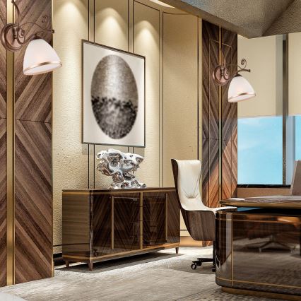 Brilagi - Iluminação de parede LED ANTICO 1xE27/60W/230V bronze pátina