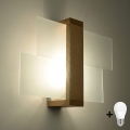 Brilagi -  Iluminação de parede LED HERA 1xE27/7,5W/230V madeira