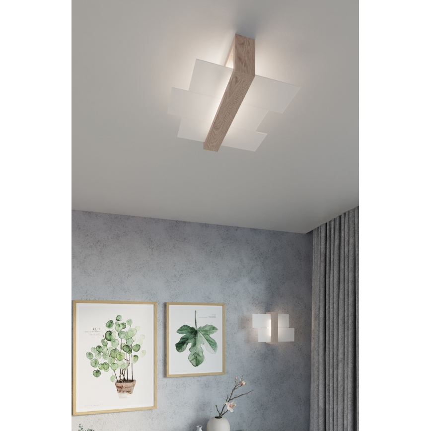 Brilagi -  Iluminação de parede LED HERA 1xE27/7,5W/230V madeira