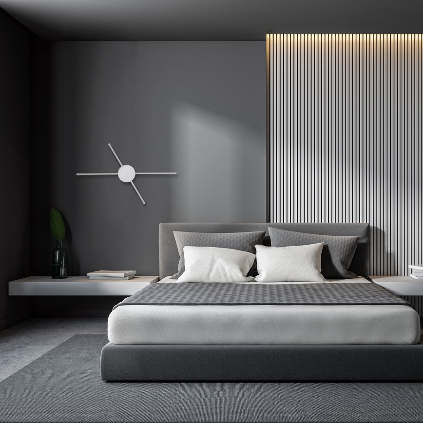 Brilagi - Iluminação de parede LED LUGO QUATTRO LED/16W/230V branco