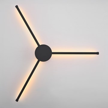 Brilagi - Iluminação de parede LED LUGO TRE LED/14W/230V preto