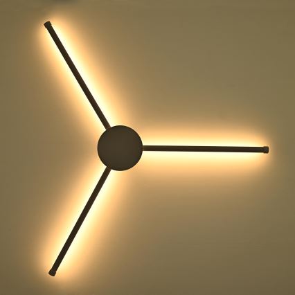 Brilagi - Iluminação de parede LED LUGO TRE LED/14W/230V preto