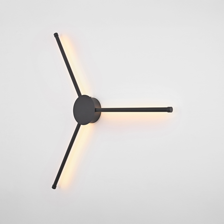 Brilagi - Iluminação de parede LED LUGO TRE LED/14W/230V preto