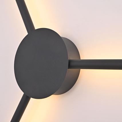 Brilagi - Iluminação de parede LED LUGO TRE LED/14W/230V preto