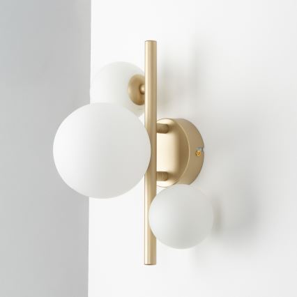 Brilagi - Iluminação de parede LED MILLA 3xG9/3W/230V dourado/branco