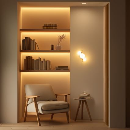 Brilagi - Iluminação de parede LED MILLA 3xG9/3W/230V dourado/branco