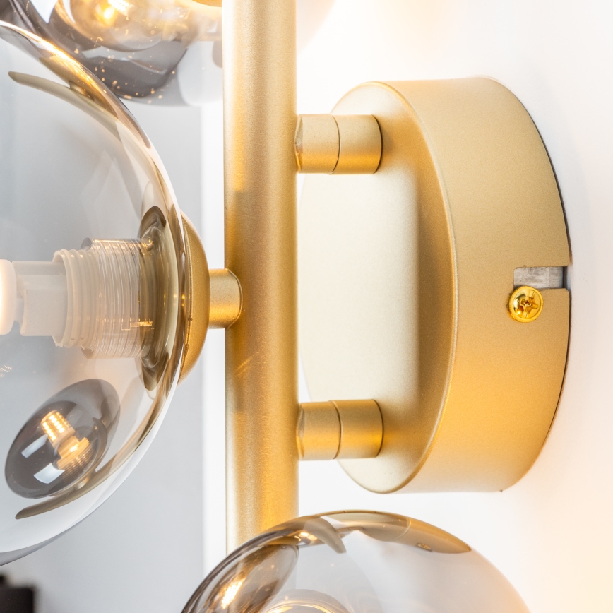 Brilagi - Iluminação de parede LED MILLA 3xG9/3W/230V dourado/fumado