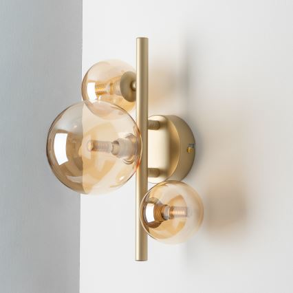 Brilagi - Iluminação de parede LED MILLA 3xG9/3W/230V dourado