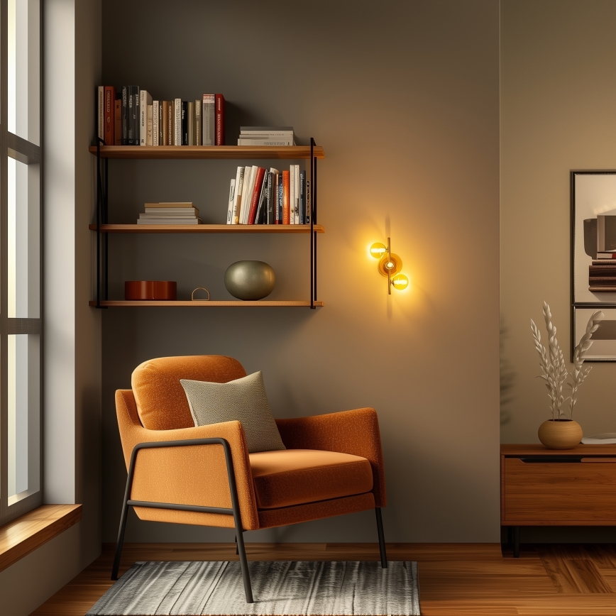 Brilagi - Iluminação de parede LED MILLA 3xG9/3W/230V dourado