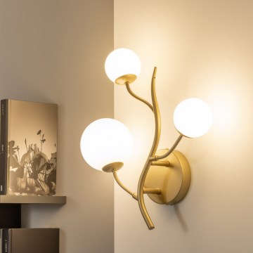 Brilagi - Iluminação de parede LED MISTEL 3xG9/3W/230V dourado/branco