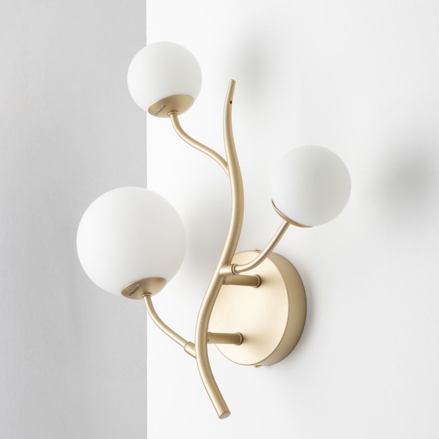 Brilagi - Iluminação de parede LED MISTEL 3xG9/3W/230V dourado/branco