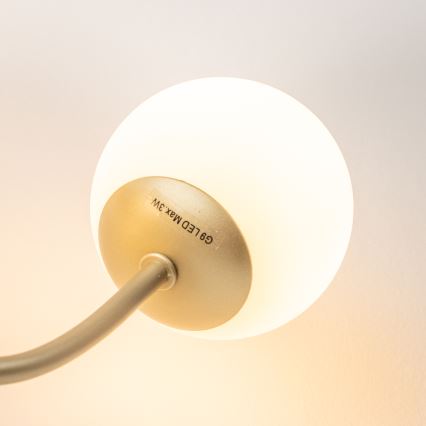 Brilagi - Iluminação de parede LED MISTEL 3xG9/3W/230V dourado/branco
