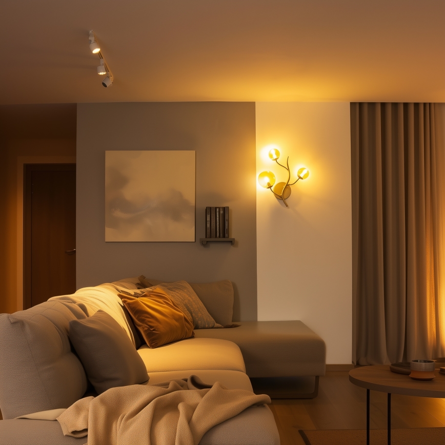 Brilagi - Iluminação de parede LED MISTEL 3xG9/3W/230V dourado