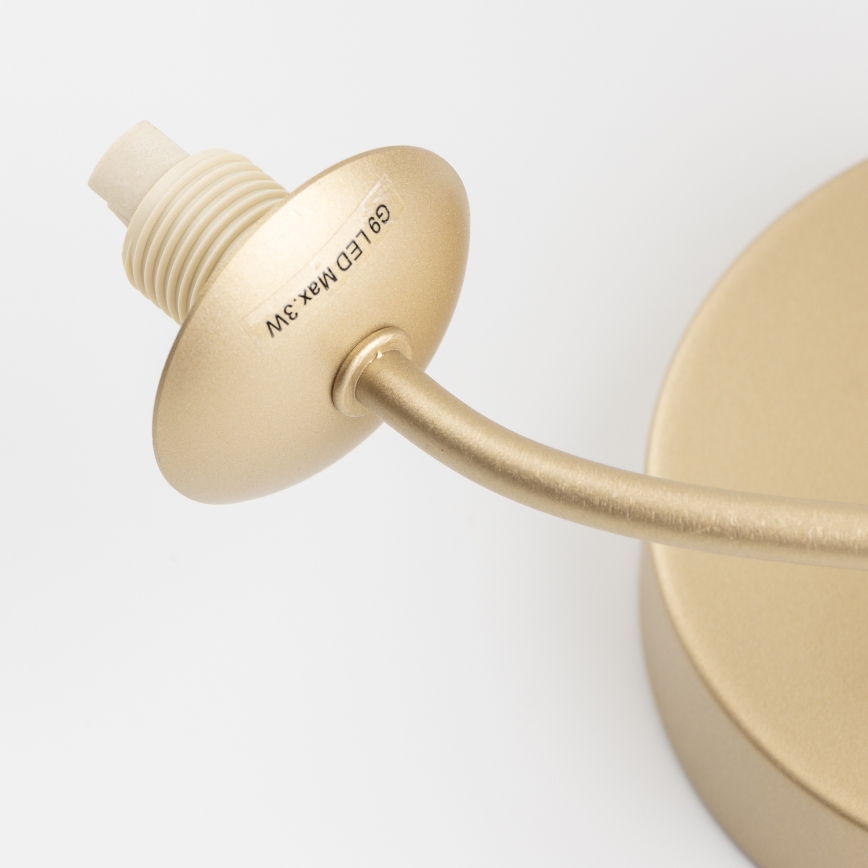 Brilagi - Iluminação de parede LED MISTEL 3xG9/3W/230V dourado