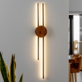 Brilagi - Iluminação de parede LED WOODY COLLINE LED/15W/230V 80 cm carvalho cereja
