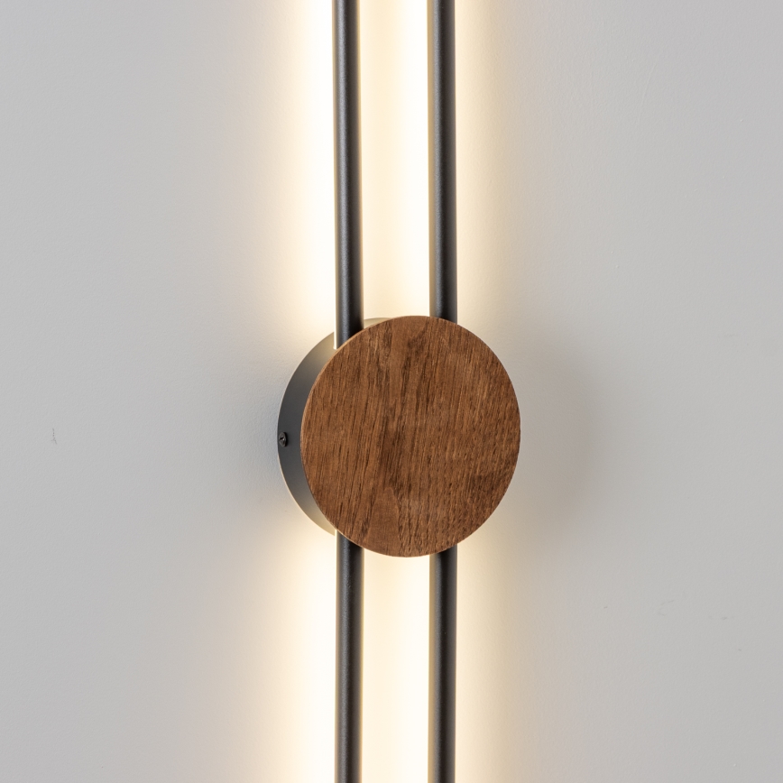 Brilagi - Iluminação de parede LED WOODY COLLINE LED/15W/230V 80 cm carvalho cereja