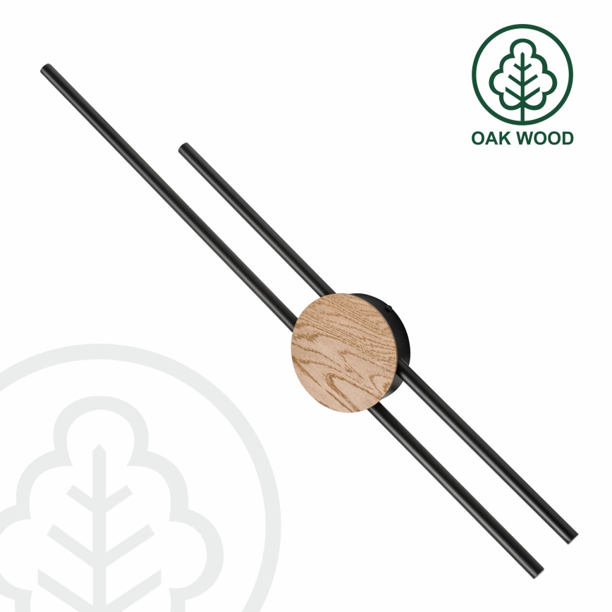 Brilagi - Iluminação de parede LED WOODY COLLINE LED/15W/230V 80 cm carvalho