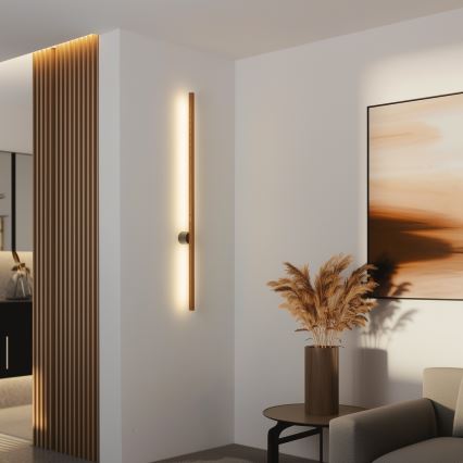 Brilagi - Iluminação de parede LED WOODY LINE LED/12W/230V 120 cm carvalho cereja