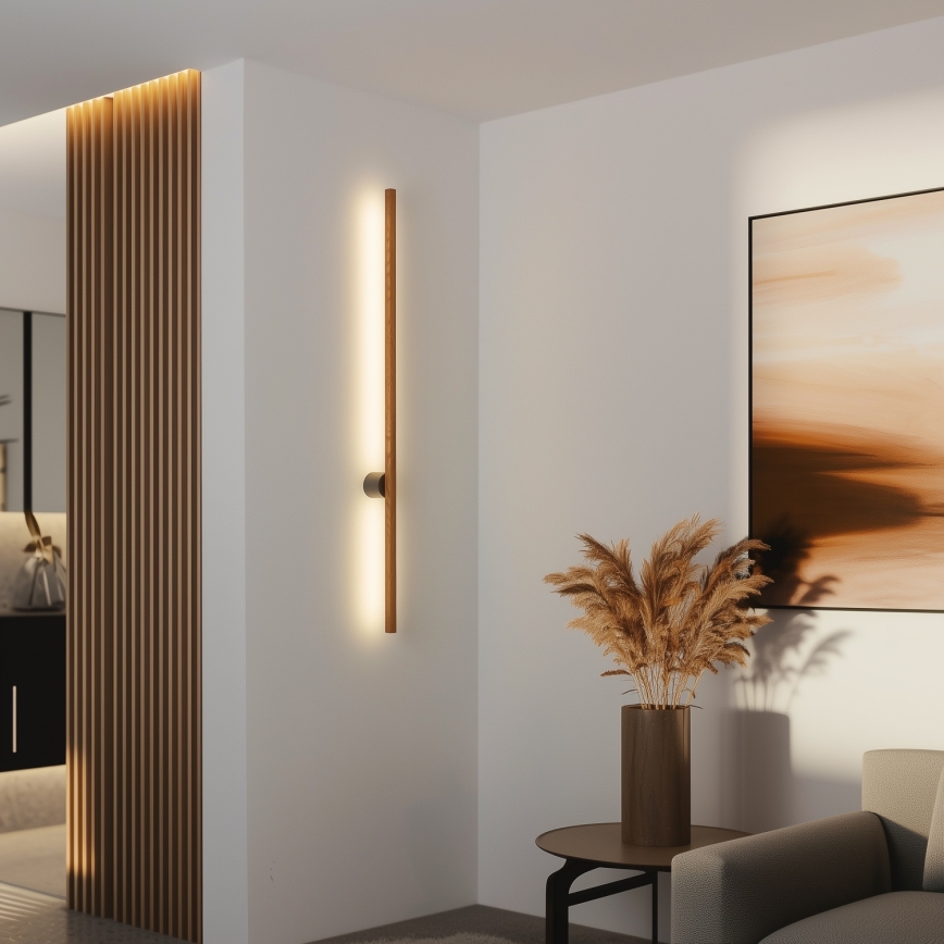Brilagi - Iluminação de parede LED WOODY LINE LED/12W/230V 120 cm carvalho cereja