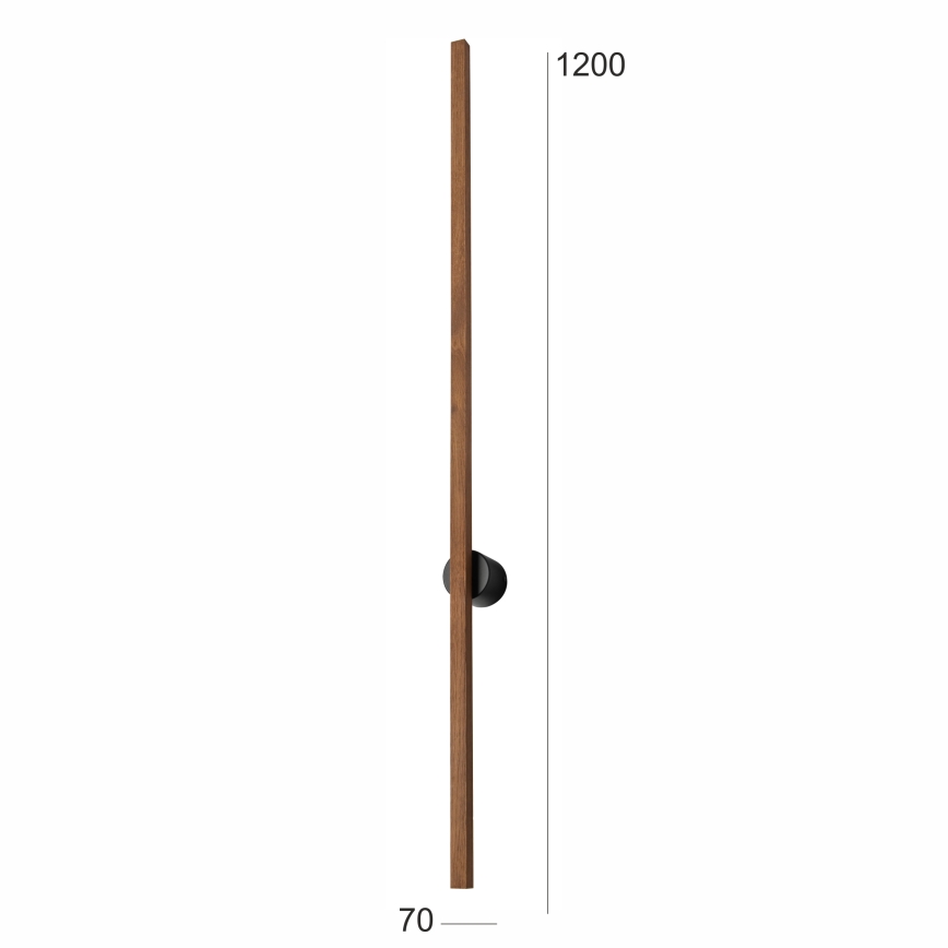 Brilagi - Iluminação de parede LED WOODY LINE LED/12W/230V 120 cm carvalho cereja