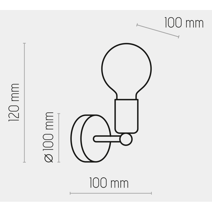 Brilagi - Iluminação de parede OMBORO 1xE27/60W/230V