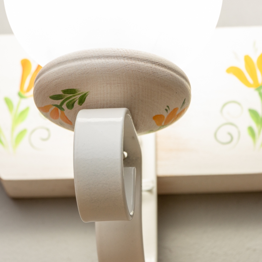 Brilagi - Iluminação de parede QUEEN 1xE14/40W/230V faia/creme