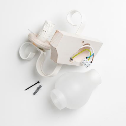 Brilagi - Iluminação de parede QUEEN 1xE14/40W/230V faia/creme