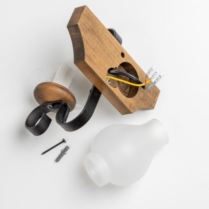 Brilagi - Iluminação de parede QUEEN 1xE14/40W/230V faia