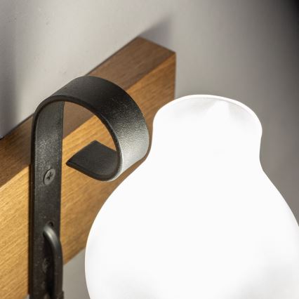 Brilagi - Iluminação de parede QUEEN 1xE14/40W/230V faia/nogueira