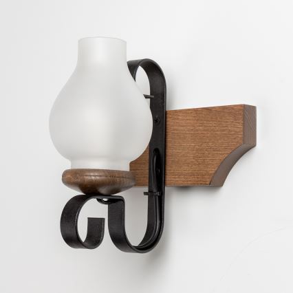 Brilagi - Iluminação de parede QUEEN 1xE14/40W/230V faia/nogueira