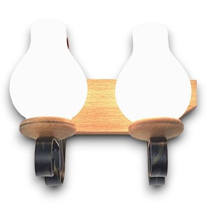 Brilagi - Iluminação de parede QUEEN 2xE14/40W/230V faia