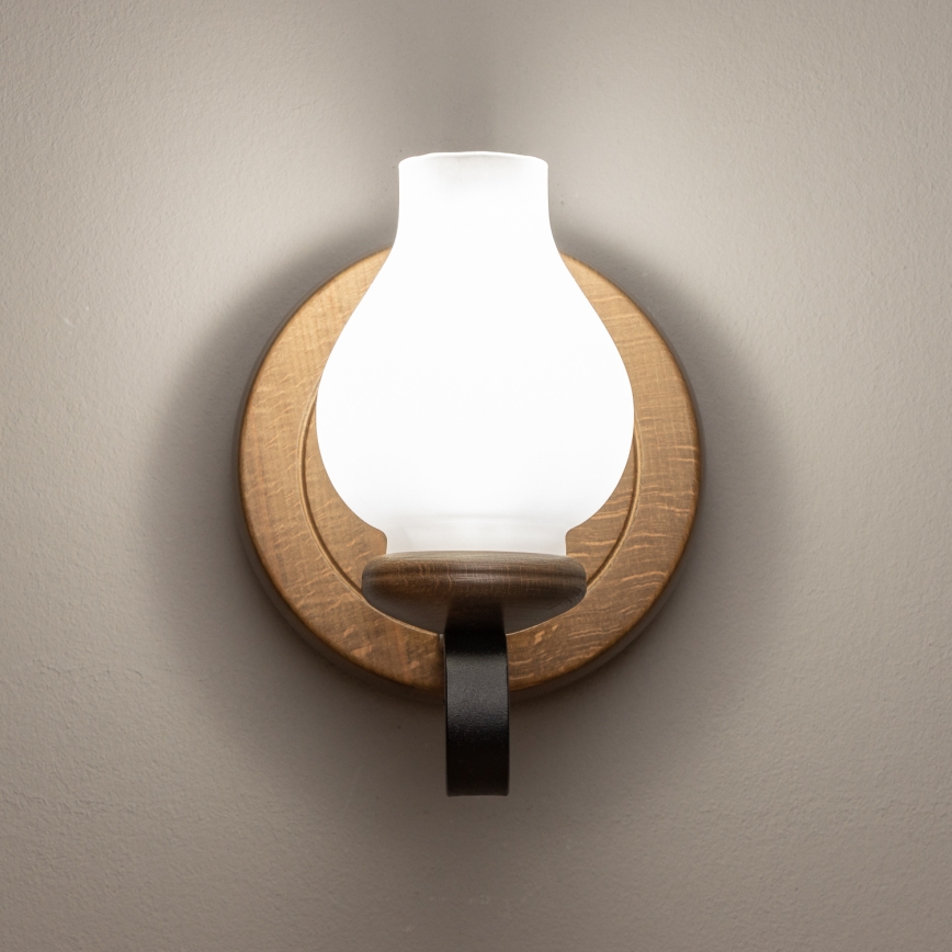 Brilagi - Iluminação de parede ROATA APLICA 1xE14/40W/230V faia/nogueira