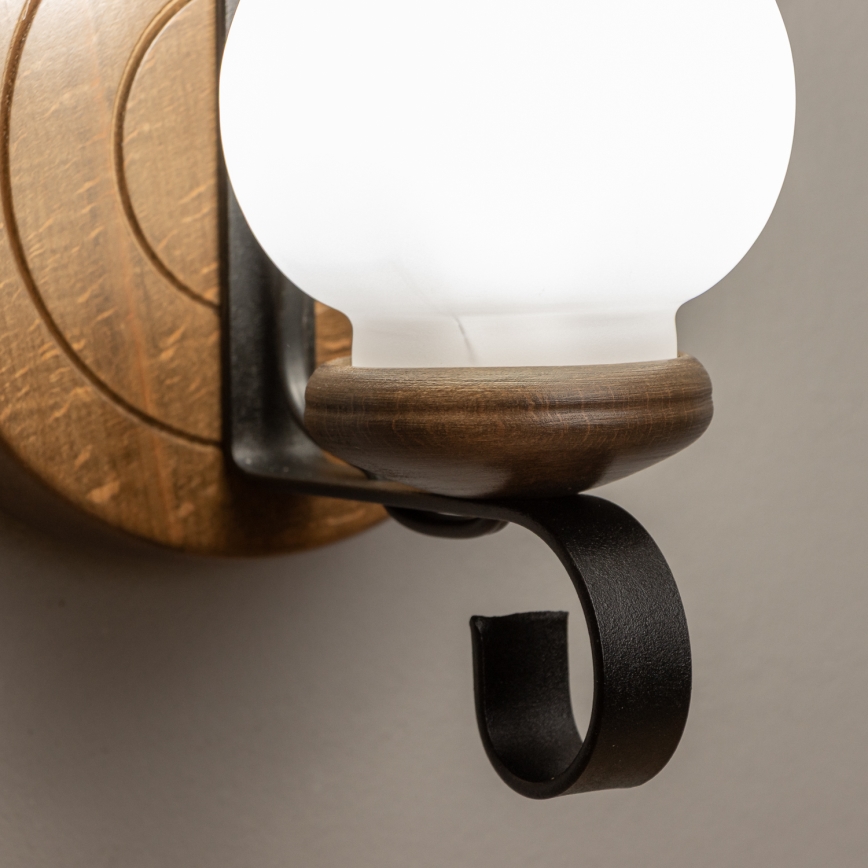 Brilagi - Iluminação de parede ROATA APLICA 1xE14/40W/230V faia/nogueira