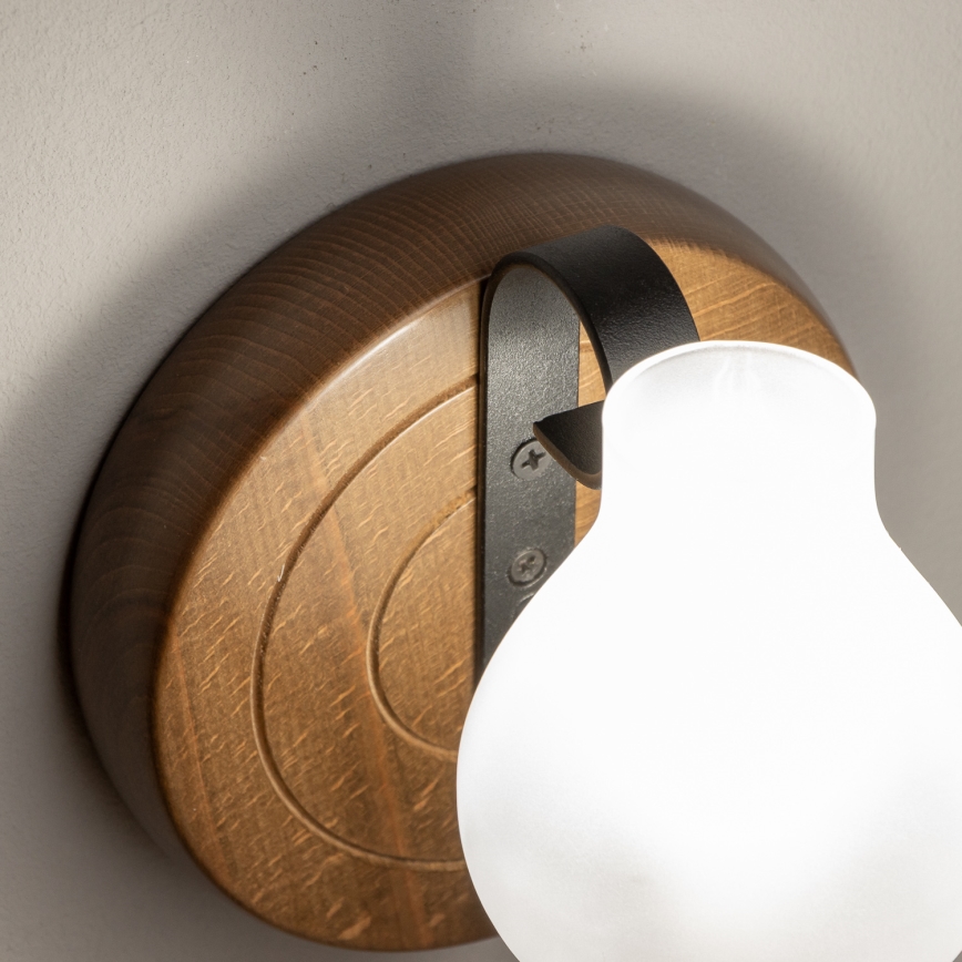 Brilagi - Iluminação de parede ROATA APLICA 1xE14/40W/230V faia/nogueira