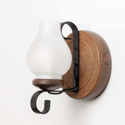 Brilagi - Iluminação de parede ROATA APLICA 1xE14/40W/230V faia/nogueira