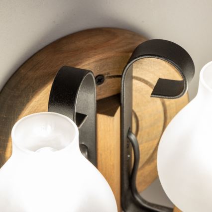 Brilagi - Iluminação de parede ROATA APLICA 2xE14/40W/230V faia