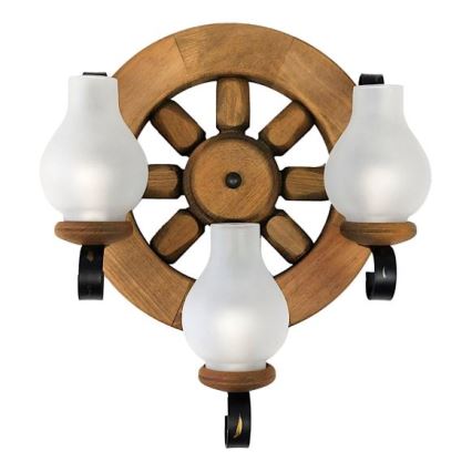 Brilagi - Iluminação de parede ROATA APLICA 3xE14/40W/230V faia