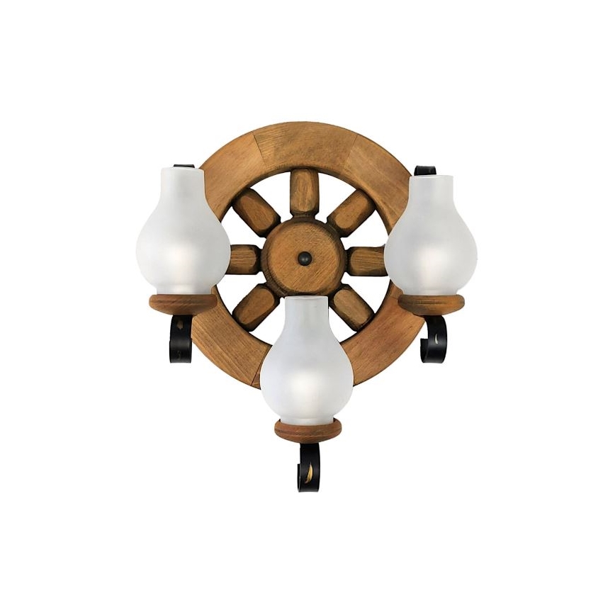 Brilagi - Iluminação de parede ROATA APLICA 3xE14/40W/230V faia