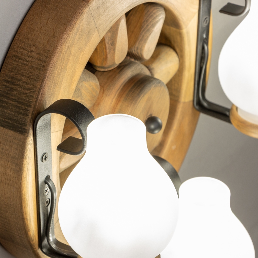 Brilagi - Iluminação de parede ROATA APLICA 3xE14/40W/230V faia