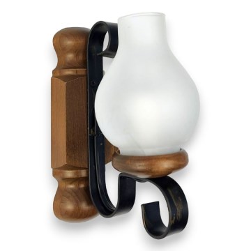 Brilagi - Iluminação de parede RUSTIC 1xE14/40W/230V faia/nogueira