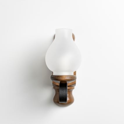 Brilagi - Iluminação de parede RUSTIC 1xE14/40W/230V faia/nogueira