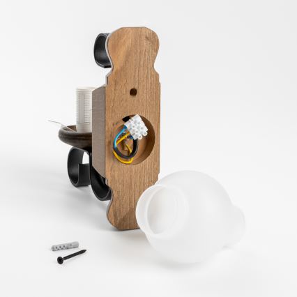 Brilagi - Iluminação de parede RUSTIC 1xE14/40W/230V faia/nogueira