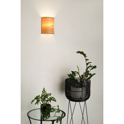 Brilagi - Iluminação de parede SEMI 1xE27/15W/230V diâmetro 20 cm castanho