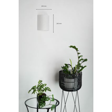 Brilagi - Iluminação de parede SEMI 1xE27/15W/230V diâmetro 20 cm cinzento claro