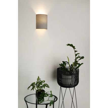 Brilagi - Iluminação de parede SEMI 1xE27/15W/230V diâmetro 20 cm cinzento claro