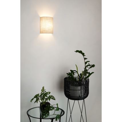 Brilagi - Iluminação de parede SEMI 1xE27/15W/230V diâmetro 20 cm cinzento escuro