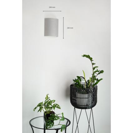 Brilagi - Iluminação de parede SEMI 1xE27/15W/230V diâmetro 20 cm cinzento